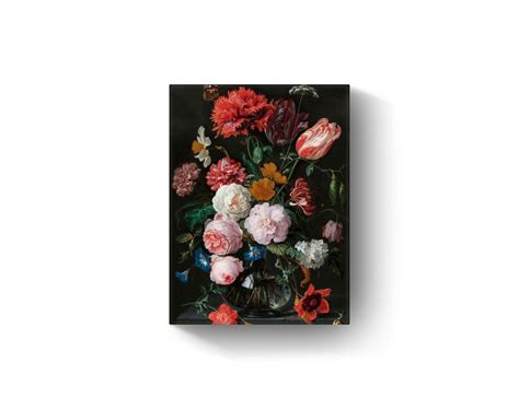 Stilleven Met Bloemen In Een Glazen Vaas II Door Jan Davidsz De Heem