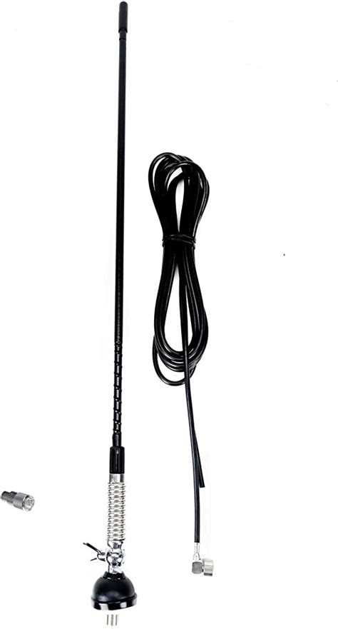 Antenne CB PNI S60 avec Papillon support câble et fiche PL Amazon