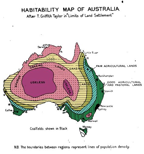 Habitability Map Of Australia 1946 OS 750x803 R MapPorn