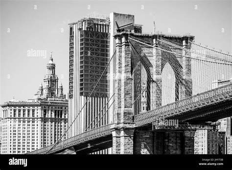 Brooklyn Bridge New York A Famous Landmark Manhattan New York