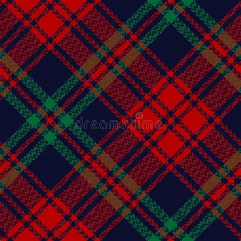 Christmas Tartan Plaid Pattern In Red Green Yellow Dark Blue