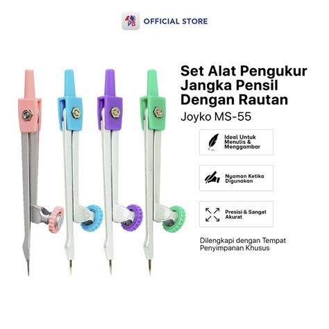 Jual Jangka Satu Set Joyko Ms Alat Tulis Kantor Atk Isi Set Jangka