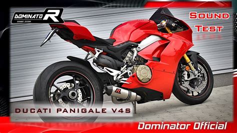 Ducati Panigale V4s 💥 Dominator Exhaust And Decat🔥 Sound Test 🔊 Pure