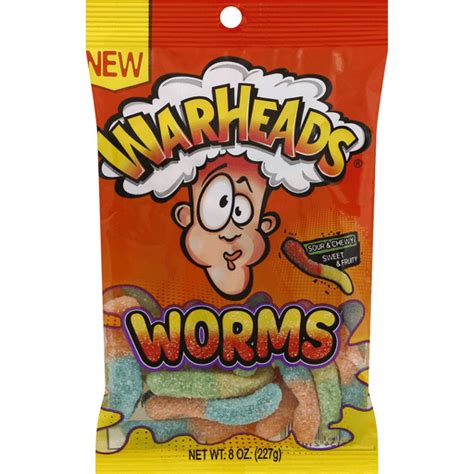 Warheads Worms Sour And Chewy Sweet And Fruity Shop Edwards Food Giant