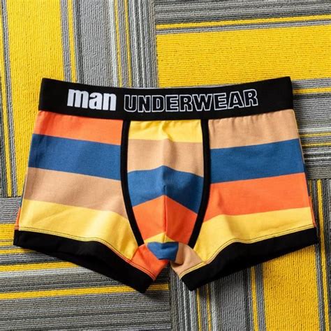 Boxer shorty Boxer Sexy en Coton pour Homme Sous Vêtement de Haute Qualité Lingerie Style B