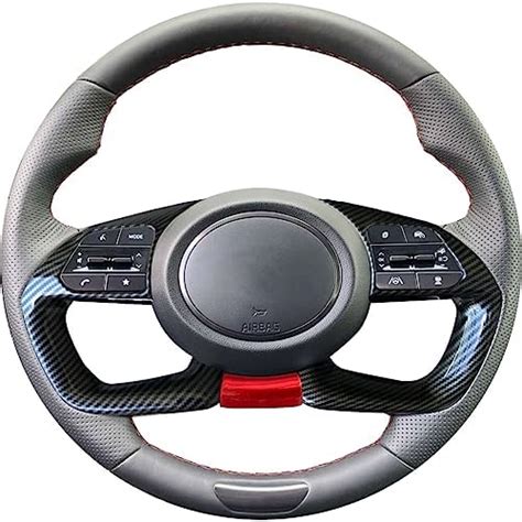 Amazon Ruihe Carbon Fiber Color And Red Steering Wheel Cover Trim