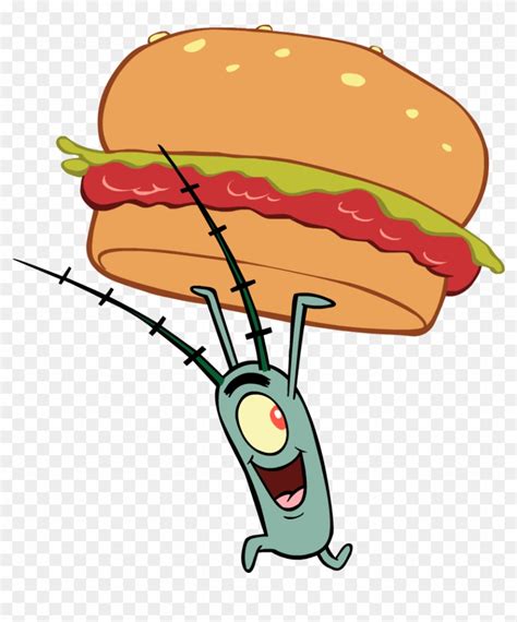 Download Thumb Image - Plankton Spongebob Krabby Patty Clipart Png ...