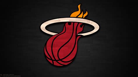 Download Nba Basketball Logo Miami Heat Sports 4k Ultra Hd Wallpaper By