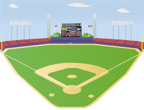 Baseball Stadium Vector at Vectorified.com | Collection of Baseball ...