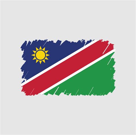 Namibia Flag Brush 6552930 Vector Art At Vecteezy