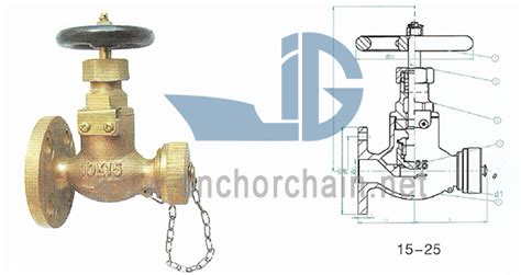 Marine Bronze Globe Hose Valve JIS F7334 5K 10K DN15 DN40 Suppliers