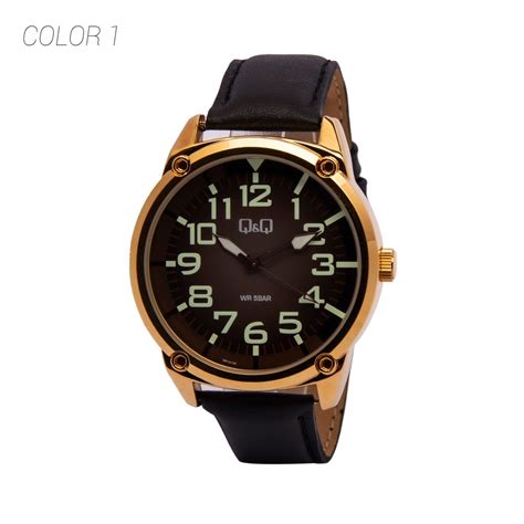 Ripley RELOJ ACUATICO HOMBRE QB10J105Y QYQ CUERO TAMAÑO TALLA ÚNICA