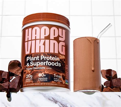 Happy Viking Plant Protein Superfood Meal Powder 15 Servings - QVC.com