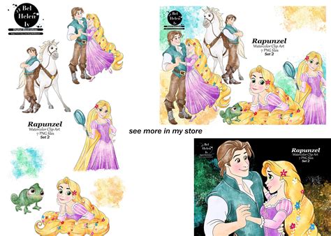 Rapunzel Png Princess Rapunzel Disney Princess Watercolor Clipart