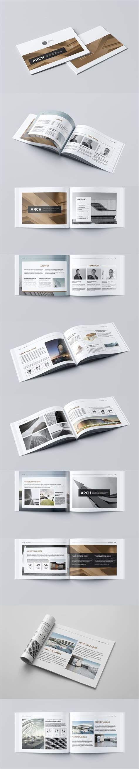 New Modern Architecture Brochure Template Indesign Indd 24 Pages Architecture Brochures