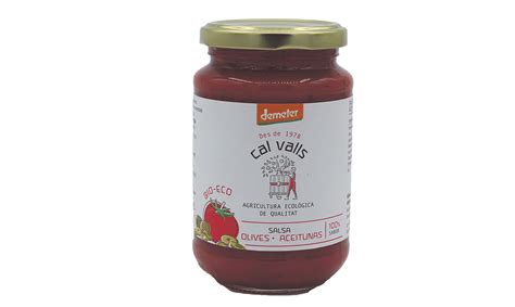 Salsa De Tomate Con Aceitunas De Cal Valls Master Organic