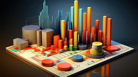 Premium Ai Image Statistic Charts With Data Ai Generated Image