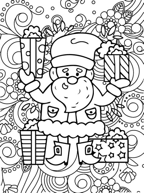 Free Christmas Coloring Pages For Adults Printable Fun