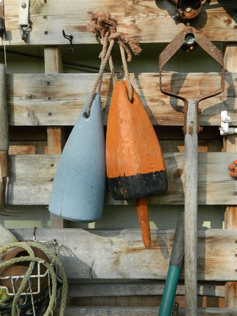 Vintage Wooden Lobster Trap Buoys Nautical Decor Wood Etsy