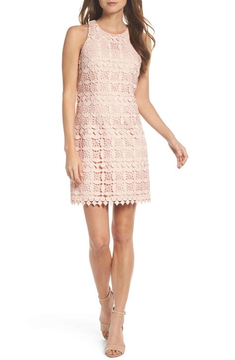 Lace Racerback Shift Dress Nordstrom Dresses Blush Cocktail Dress