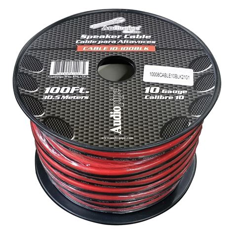 Audiopipe Speaker Wire 10-Gauge 100 Foot Spool – Black/Red – The ...