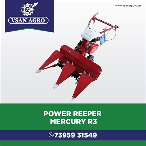 Paddy Vsan Agro Hp Reaper Machine For Harvesting Manufacturer