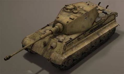 Ww2 Panzer Kingtiger Tank Free 3d Model - .3ds, .C4d, .Dae, .Ma, Mb ...