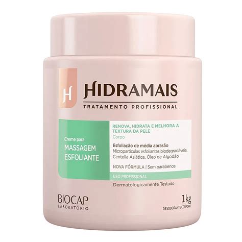 Creme Corporal Para Massagem Esfoliante 1Kg Hidramais Rekint S