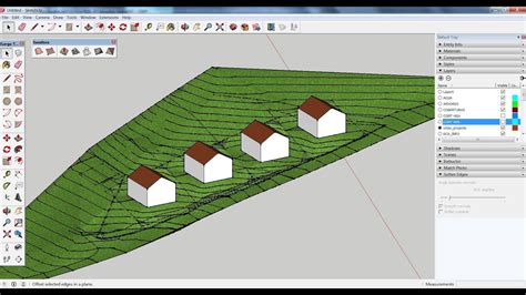 Como criar as curvas de nível de um projecto realizado no SketchUp