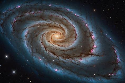 Premium Photo | Distant galaxies revealing their spiral arms