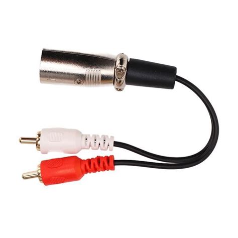 ETO cble RCA vers XLR mle Pièces Automobiles Cble Double RCA vers XLR