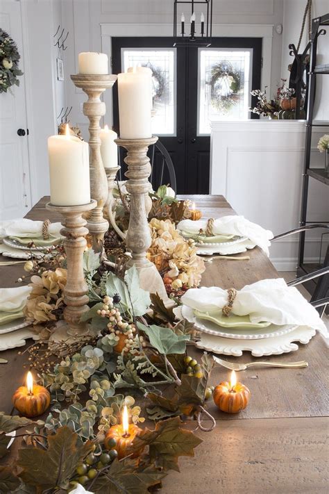 Neutral Farmhouse Fall Table Our First Fall Table At This House Fall