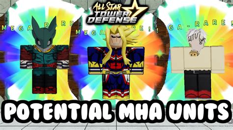 Potential Star Mha Units Deku Tomura All Might All Star