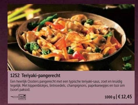 Teriyaki Pangerecht Aanbieding Bij Bofrost