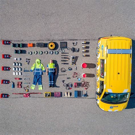 Contents Of A Dutch Roadside Assistance Vehicle Called The Anwb R Knolling