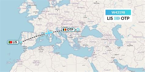 W43198 Flight Status Wizz Air Malta Lisbon To Bucharest WMT3198