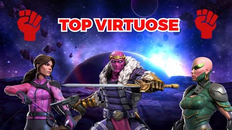 Top Virtuose Les Meilleurs Champions Virtuose Marvel Contest Of Champions Youtube