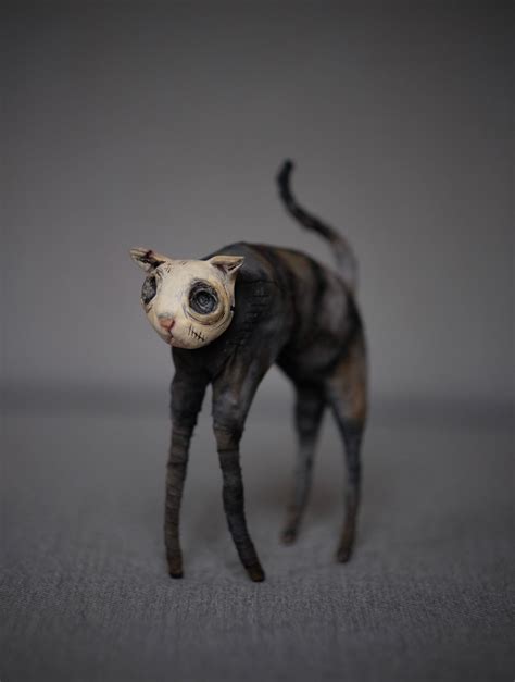 Ooak Doll Cat Creepy Doll Dark Doll Artdoll Creepydoll Skull