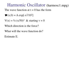 PPT - Forced Harmonic Oscillator PowerPoint Presentation, free download ...