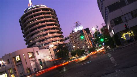 Capitol Records Day To Night Time Lapse Stock Video 516085 Hd Stock