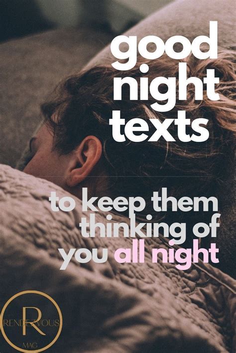 65 Good Night Texts For Her And Him So They Think Of You All Night Good Night Text Messages