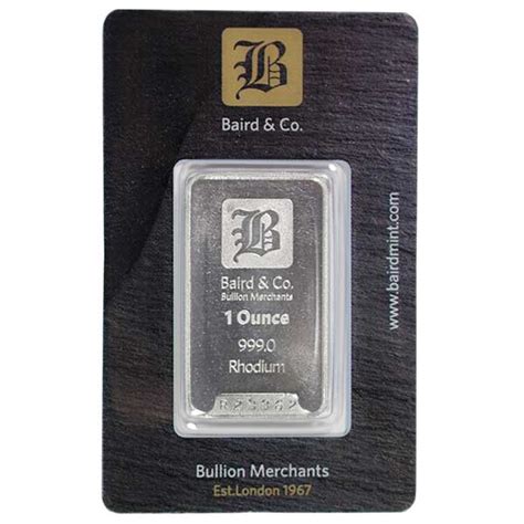 1 Oz Rhodium Bars for Sale - Buy 1 Oz Rhodium Bars - Money Metals Exchange