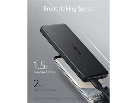 Anker PowerCore II Slim 10000 Ultra Slim Power Bank, Upgraded PowerIQ 2 ...