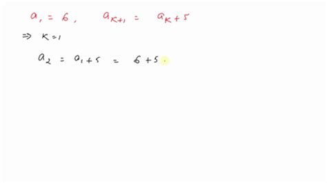 Solved Write The First Five Terms Of The Arithmetic Sequence Find The