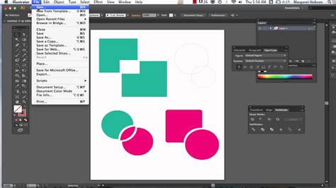 The Shape Builder And Pathfinder In Illustrator Cs6 Youtube