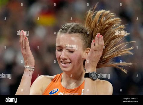 Femke Bol Of The Netherlands Reacts After Winning The Gold Medal In