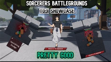 Toji Showcase Max Graphics 4k Sorcerers Battlegrounds Roblox Youtube