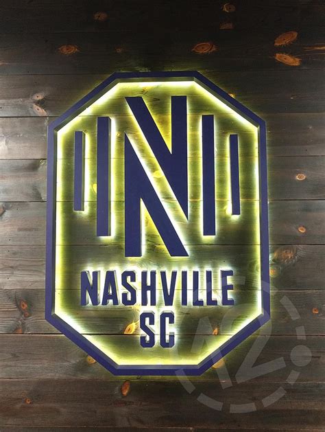 Nashville, TN – Nashville Soccer Club Gets New Logo Sign & Etched Vinyl