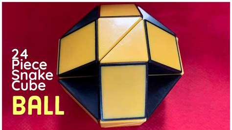 Make A Ball From A Piece Snake Cube Easy Video Tutorial Youtube