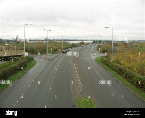 Traffic on Dual Carriageway Stock Photo - Alamy